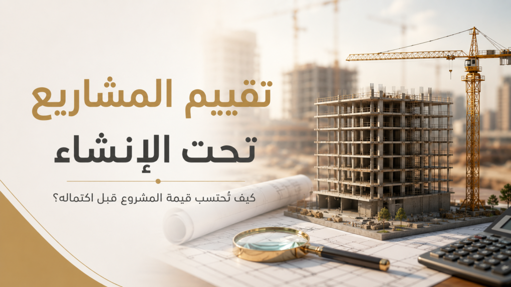 تقييم المشاريع تحت الإنشاء |كيف تُحتسب قيمة المشروع قبل اكتماله؟